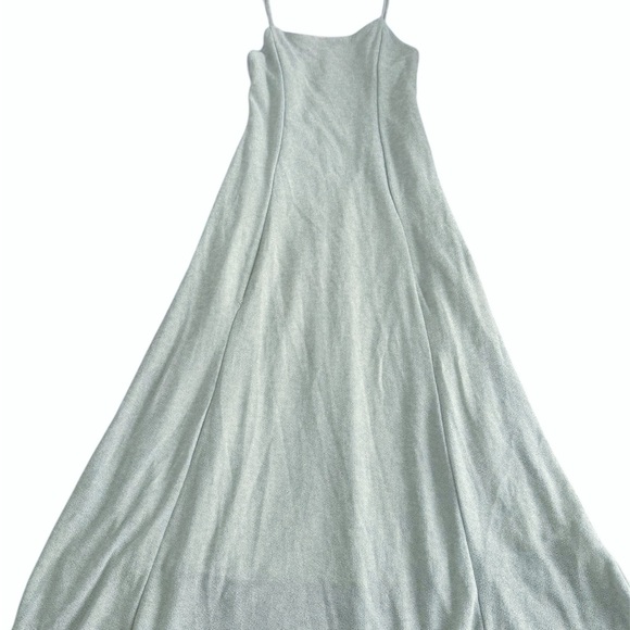 ❌SOLD❌ Zara Silver Shimmery Slip Dress - Picture 2 of 4